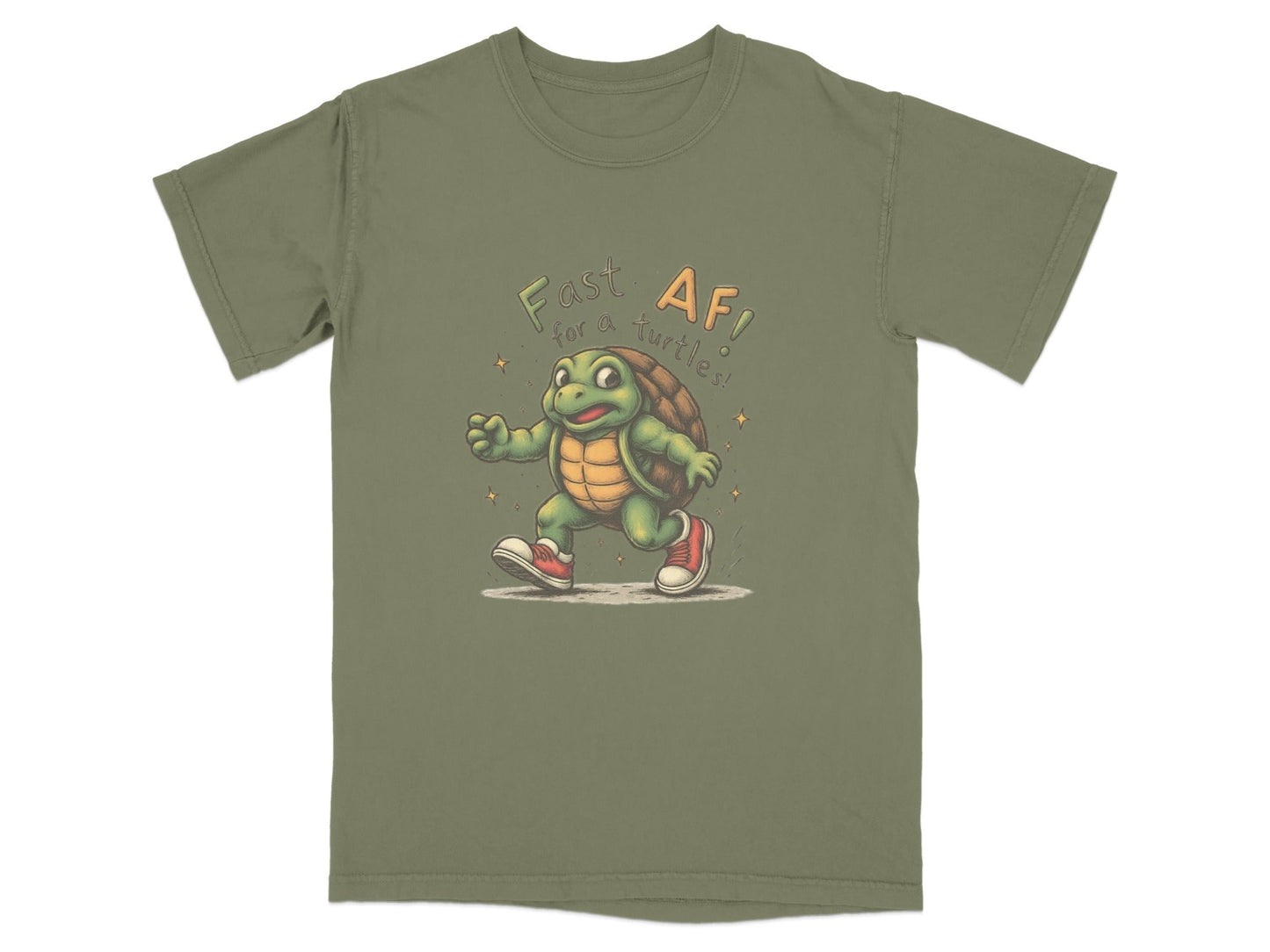 Fast AF for a Turtles Graphic Novelty Design Premium T-Shirt - IconVexa