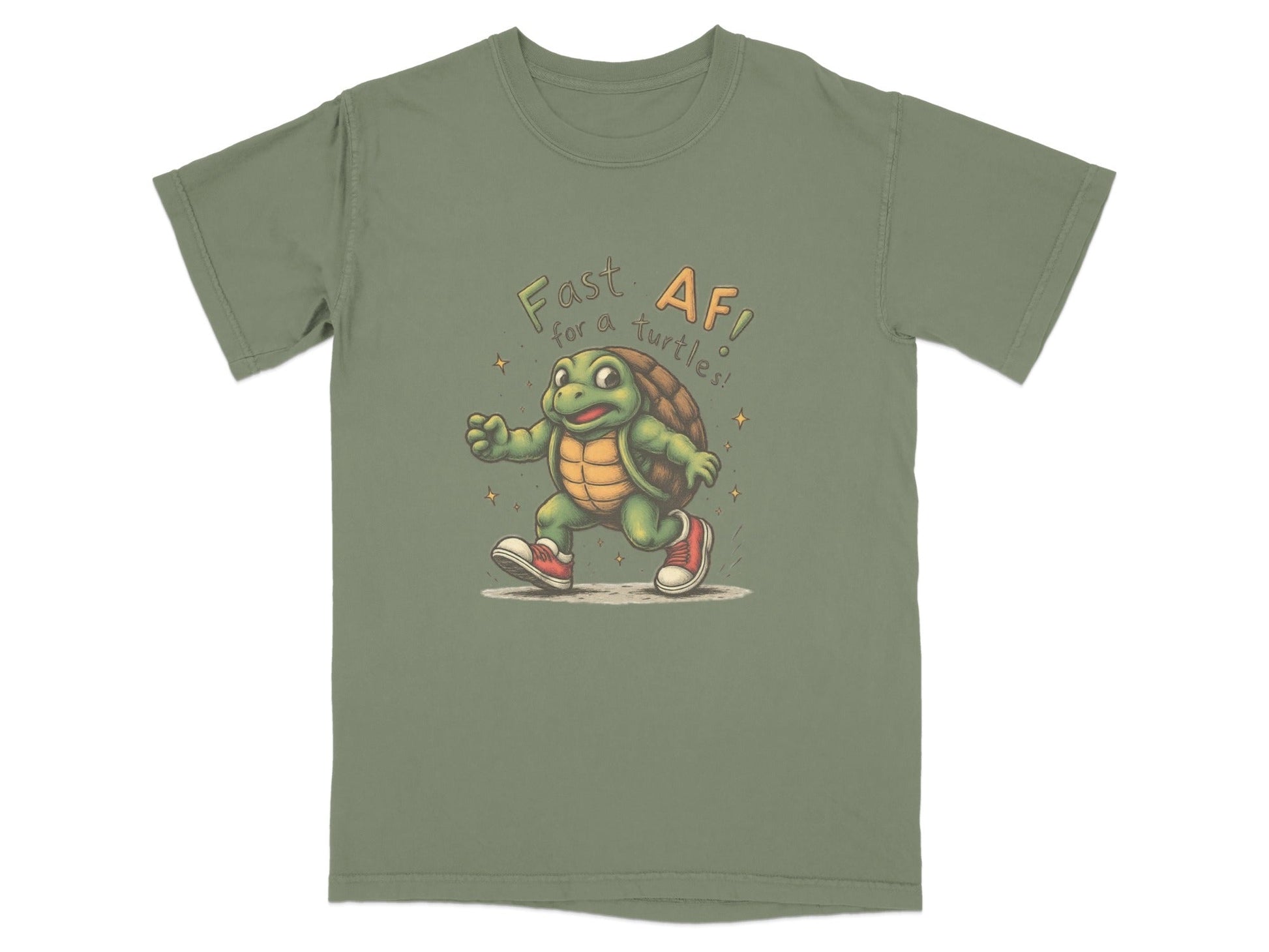 Fast AF for a Turtles Graphic Novelty Design Premium T-Shirt - IconVexa