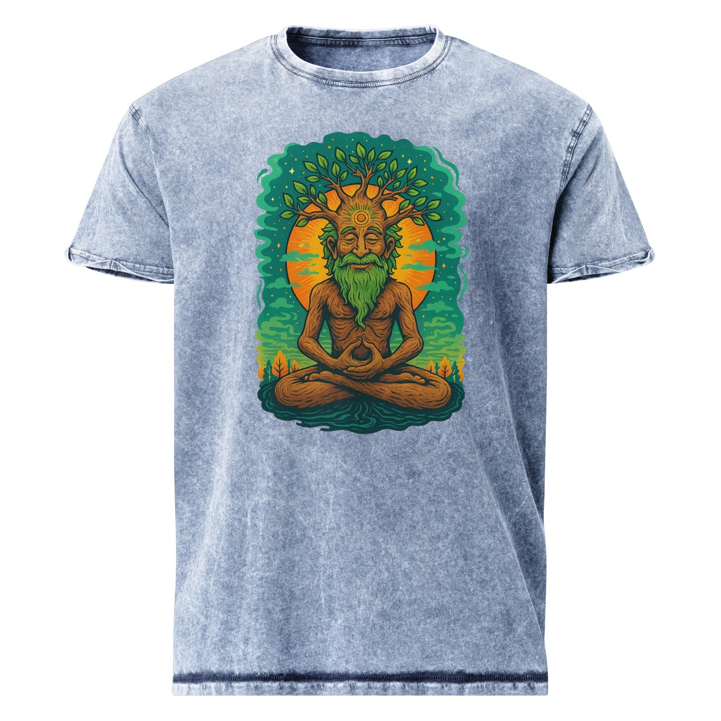 Forest Spirit Yoga Tee | Earthy Meditation Shirt | Boho Nature Lover T-Shirt - IconVexa