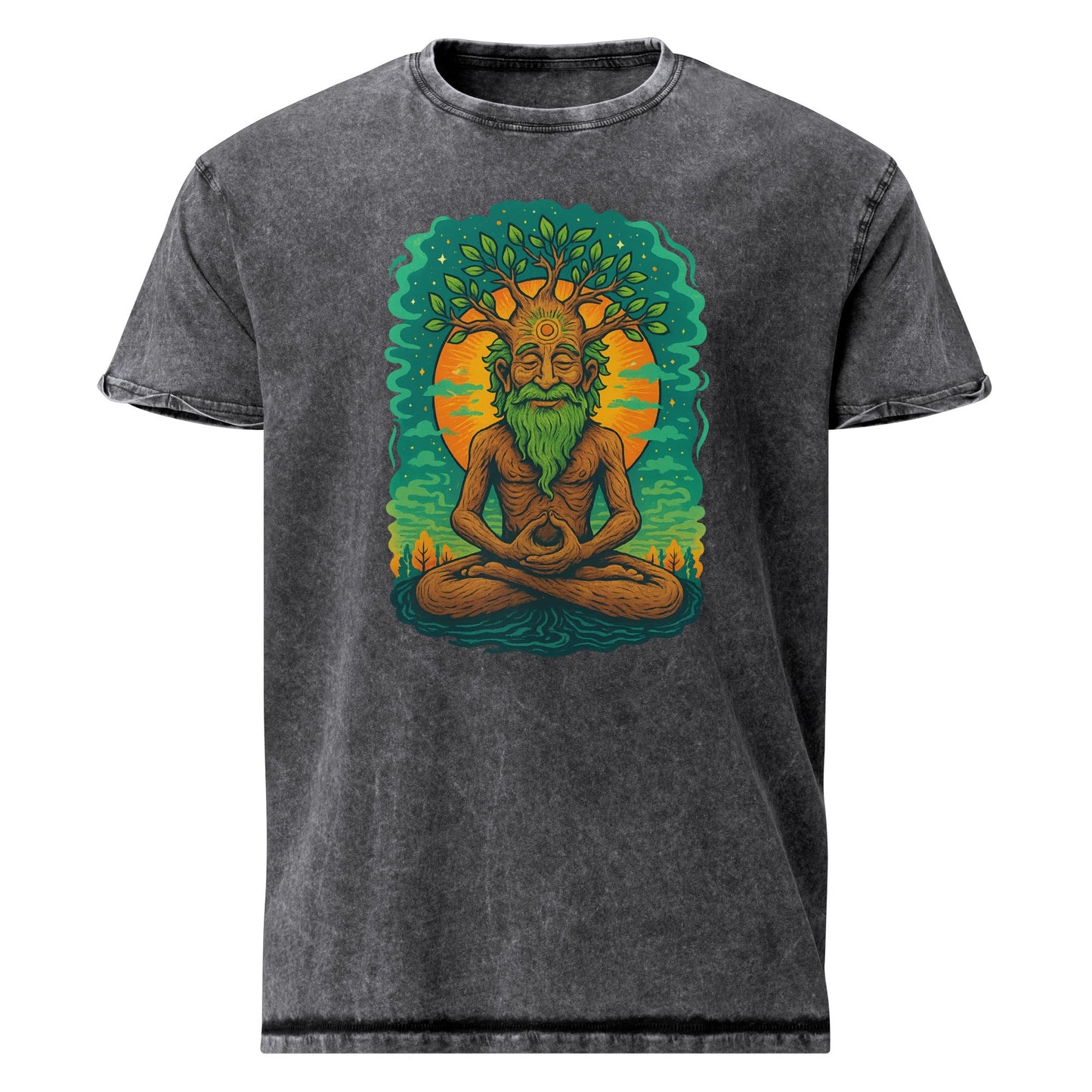 Forest Spirit Yoga Tee | Earthy Meditation Shirt | Boho Nature Lover T-Shirt - IconVexa