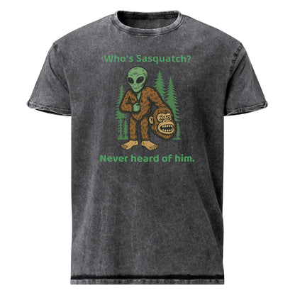 Funny Alien Disguised as Bigfoot Shirt | Who's Sasquatch? Joke Tee | Retro Sci - Fi Graphic - IconVexa