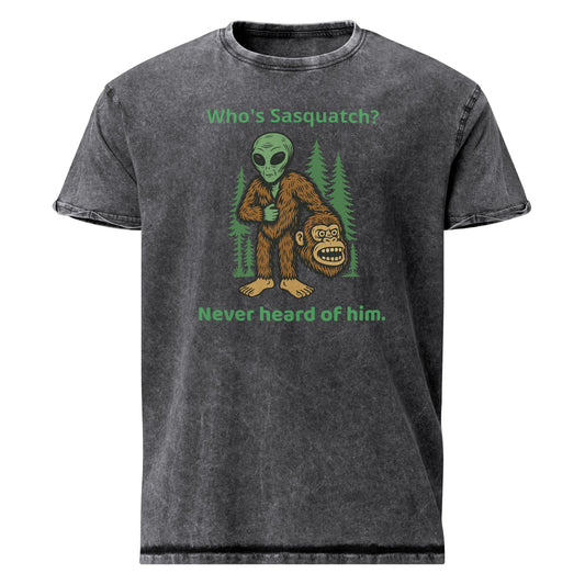 Funny Alien Disguised as Bigfoot Shirt | Who's Sasquatch? Joke Tee | Retro Sci - Fi Graphic - IconVexa
