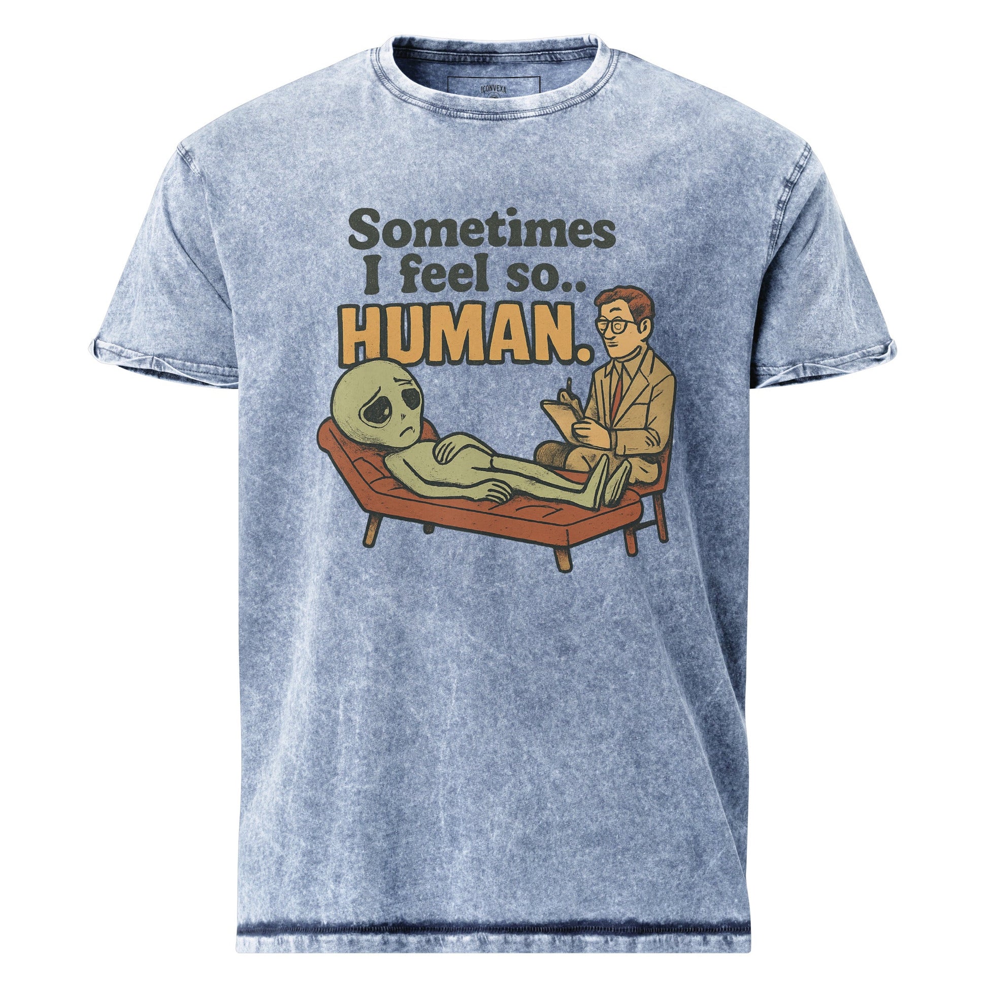 Funny Alien Therapy Tee | Retro Sci - Fi Graphic Shirt | Space Lover Gift Idea - IconVexa
