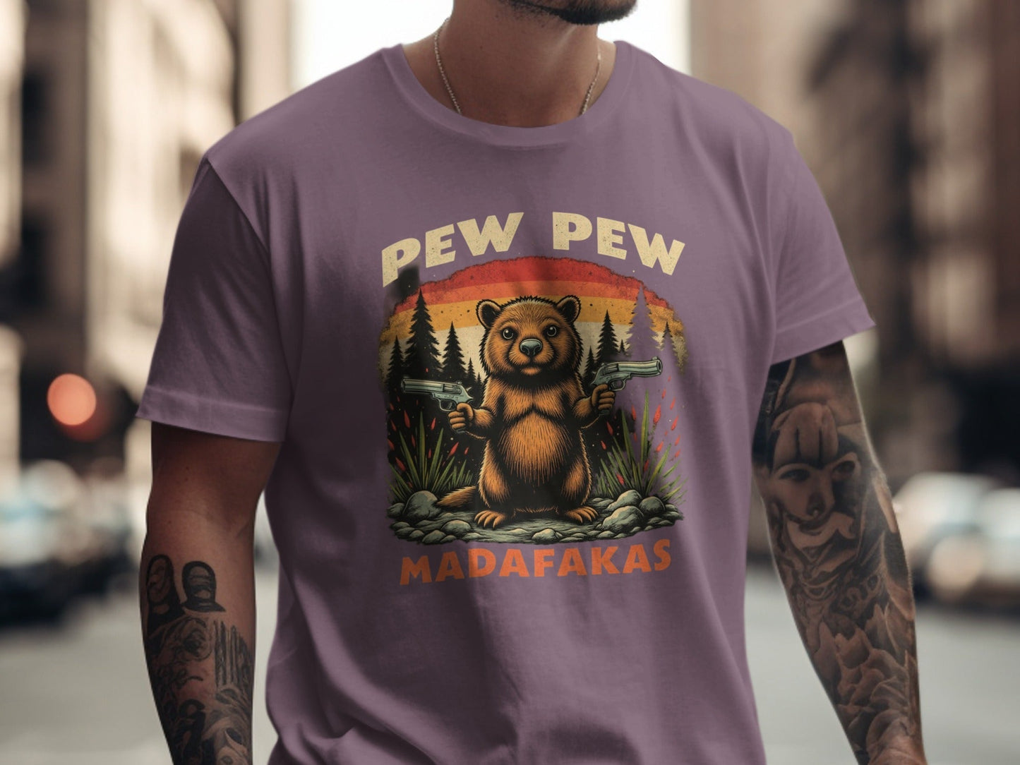 Funny Beaver T-Shirt, Pew Pew Shirt, Madfakas Tee, Meme T-Shirt, Animal Shirt, Graphic Tee, Sarcastic Shirt, Novelty Shirt - IconVexa