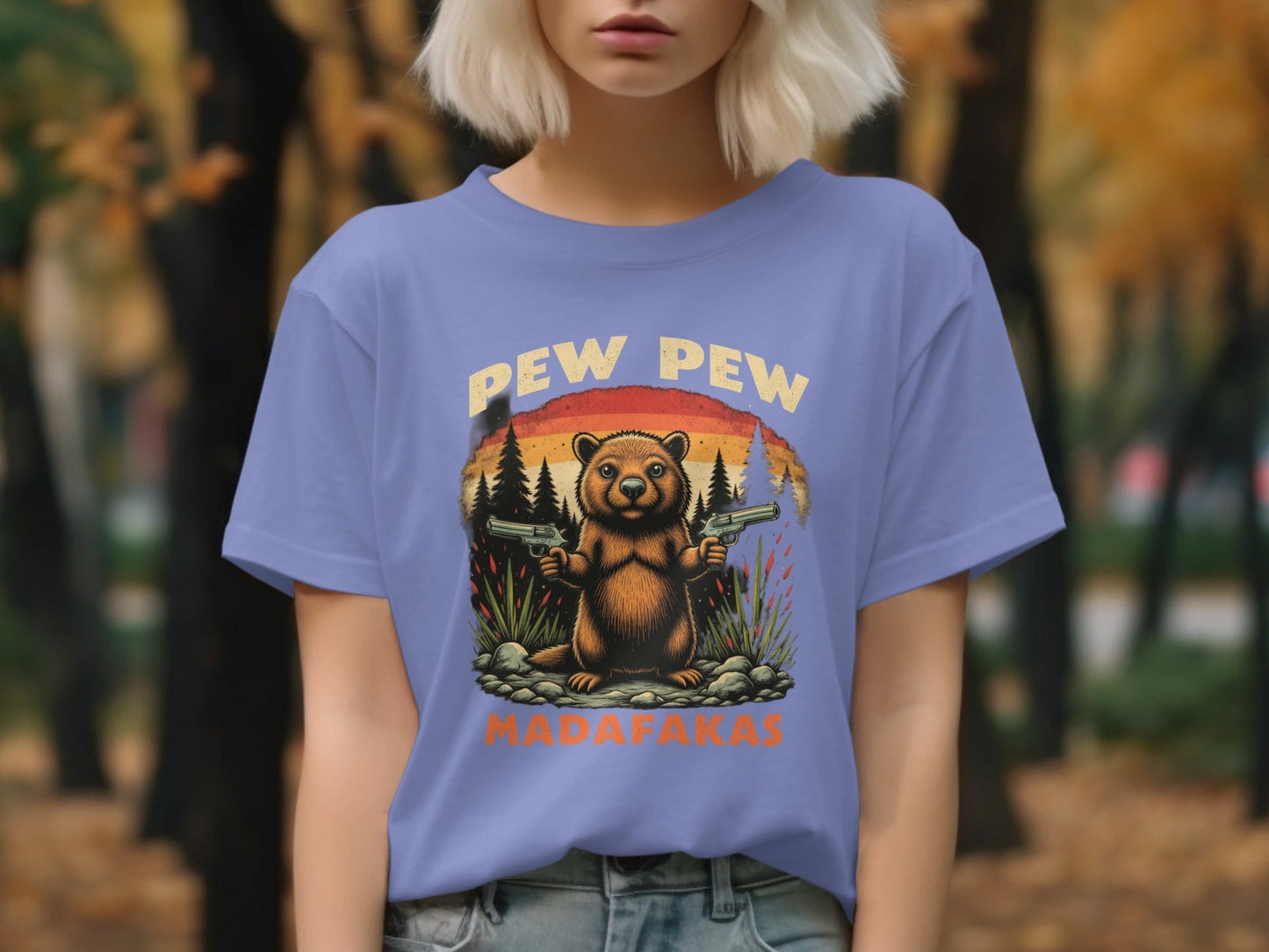 Funny Beaver T-Shirt, Pew Pew Shirt, Madfakas Tee, Meme T-Shirt, Animal Shirt, Graphic Tee, Sarcastic Shirt, Novelty Shirt - IconVexa