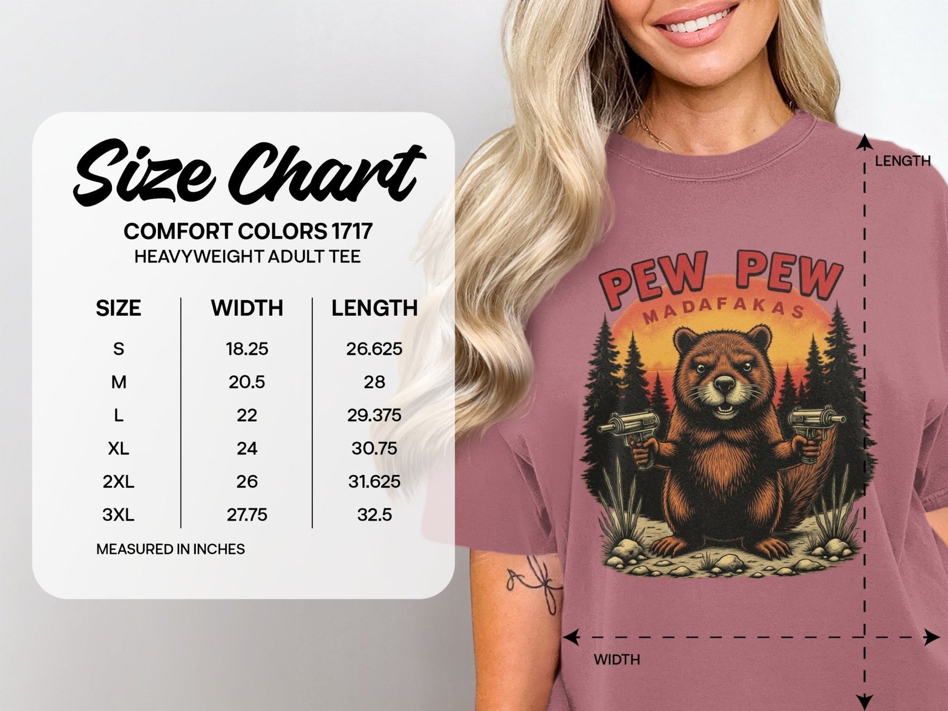 Funny Beaver T Shirt, Pew Pew T-shirt, Sarcastic Tee Shirt, Animal T-Shirt, Meme T-shirt, Novelty Tee, Graphic T-shirt - IconVexa