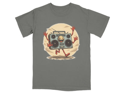 Funny Boombox Character Illustration Music Lover T-Shirt - IconVexa