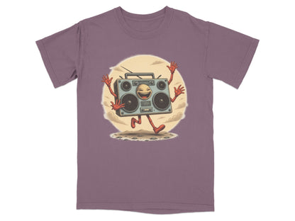 Funny Boombox Character Illustration Music Lover T-Shirt - IconVexa