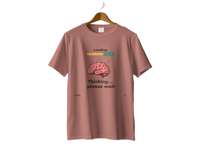 Funny Brain T-Shirt, Thinking Loading Tee, Sarcastic T-Shirt, Novelty Graphic T-Shirt, Geeky Shirt, Unisex T-Shirt, Gift for Thinkers - IconVexa