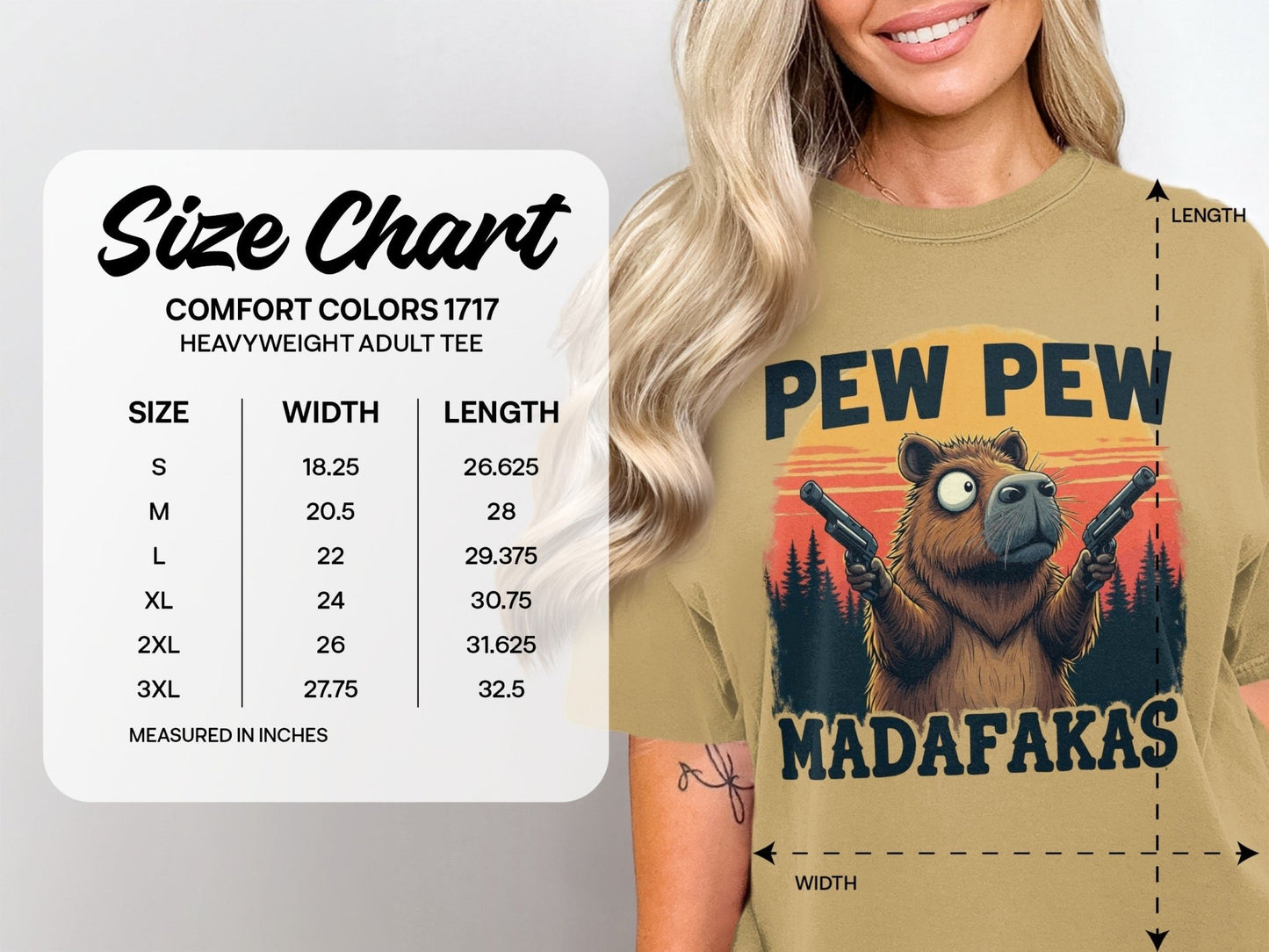 Funny Capybara T-Shirt, Pew Pew Madafakas Tee, Cute Rodent Shirt, Unique Animal Graphic, Trendy Novelty Apparel, Gift Idea for Her Him - IconVexa