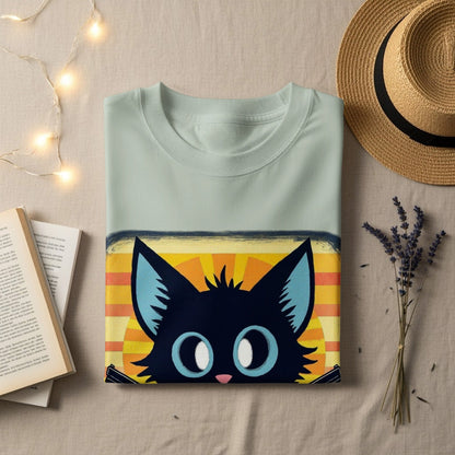Funny Cat T-Shirt, Pew Pew Madafakas Tee, Gangster Cat Shirt, Kitten Lover Gift, Cool Graphic Tee, Unique Cat Design, Trendy T-Shirt - IconVexa