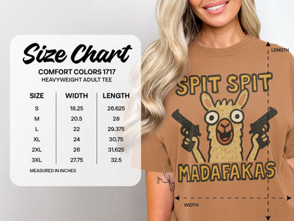 Funny Llama T-Shirt, Spit Spit, Madafakas, Novelty Tee, Animal Pun Shirt, Humor T-Shirt, Trendy T-Shirt, Gift Idea, Graphic Tee - IconVexa
