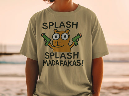 Funny Otter T-Shirt, Splash Madafakas Tee, Cute Animal Shirt, Water Gun Shirt, Sarcastic Gift, Graphic Tee, Unisex Shirt, Trendy T-Shirt - IconVexa