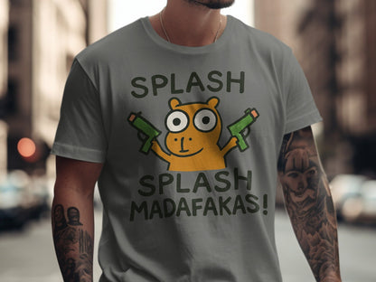 Funny Otter T-Shirt, Splash Madafakas Tee, Cute Animal Shirt, Water Gun Shirt, Sarcastic Gift, Graphic Tee, Unisex Shirt, Trendy T-Shirt - IconVexa