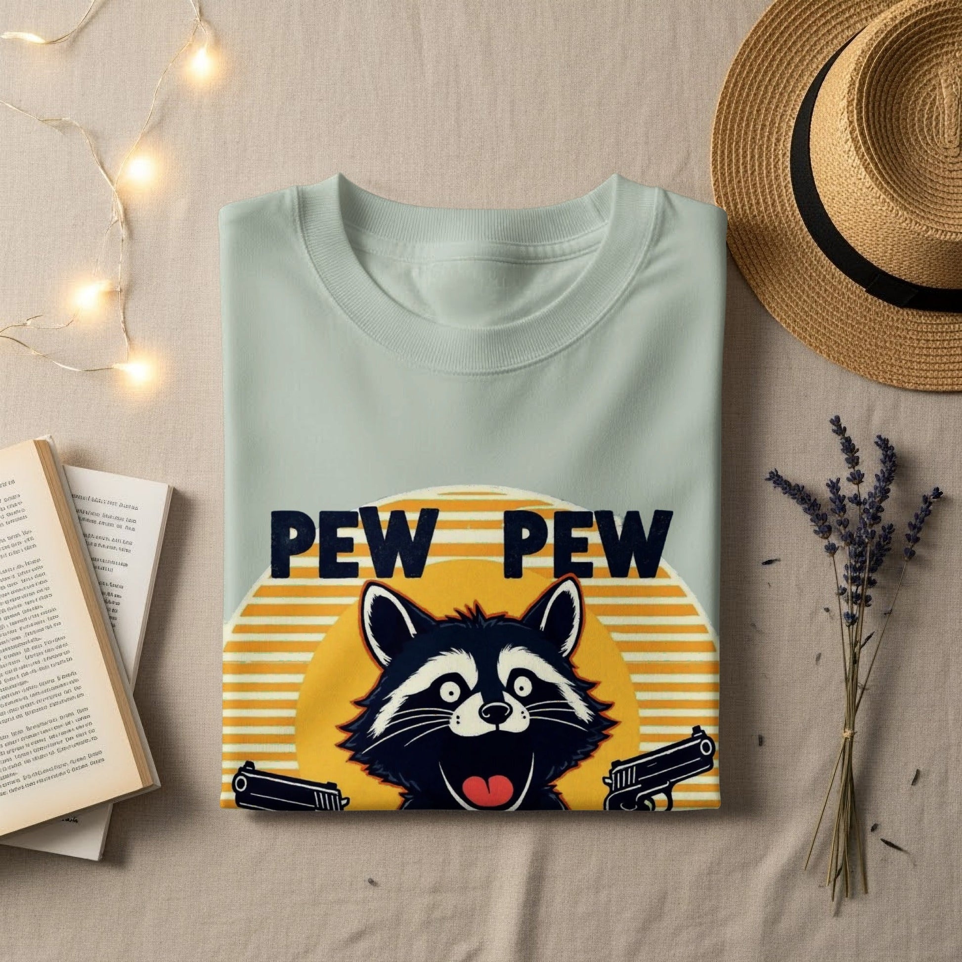 Funny Raccoon T-Shirt, Pew Pew Madafakas Shirt, Graphic Tee, Animal Lover Gift, Sarcastic Tee, Trendy T-Shirt, Humor T-Shirt, Gift for Her - IconVexa