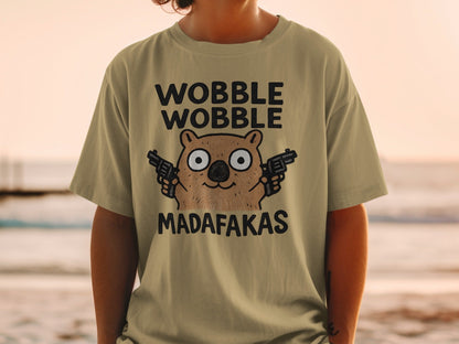 Funny Wombat T-Shirt, Gangster Wombat Shirt, Animal Lover Gift, Meme Shirt, Trendy T-Shirt, Graphic Tee, Cute Animal Shirt, Funny Gift - IconVexa