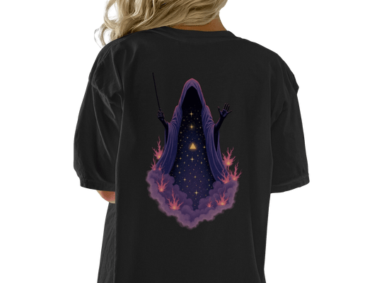 Grim Reaper T Shirt, Wizard T Shirt, Halloween T Shirt, Grim Reaper Graphic Tee, Wizard Graphic Tee, Occult T Shirt, Gift for Him, Gift for - IconVexa