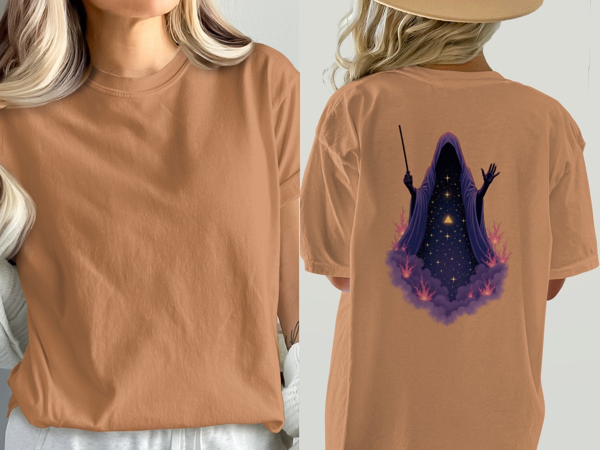 Grim Reaper T Shirt, Wizard T Shirt, Halloween T Shirt, Grim Reaper Graphic Tee, Wizard Graphic Tee, Occult T Shirt, Gift for Him, Gift for - IconVexa