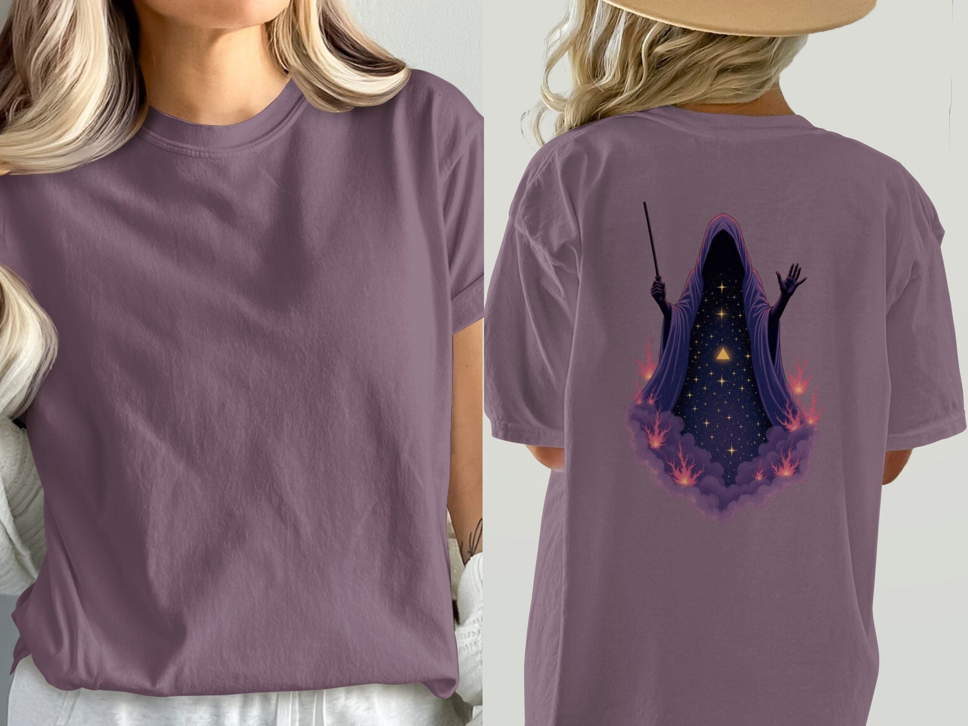 Grim Reaper T Shirt, Wizard T Shirt, Halloween T Shirt, Grim Reaper Graphic Tee, Wizard Graphic Tee, Occult T Shirt, Gift for Him, Gift for - IconVexa