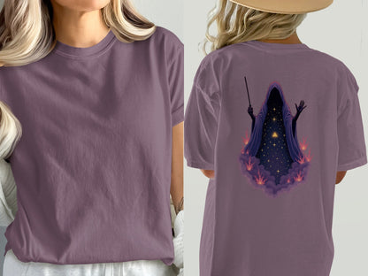 Grim Reaper T Shirt, Wizard T Shirt, Halloween T Shirt, Grim Reaper Graphic Tee, Wizard Graphic Tee, Occult T Shirt, Gift for Him, Gift for - IconVexa