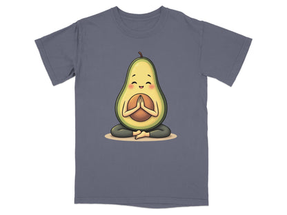 Meditating Avocado Zen Pose Cute Fruit Graphic Design T-Shirt - IconVexa
