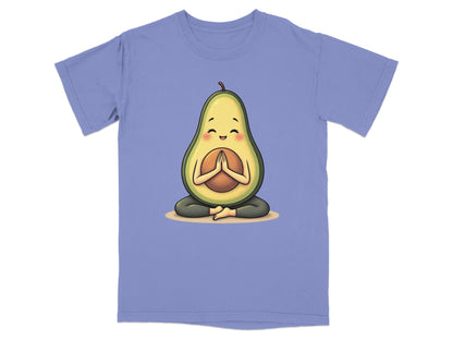 Meditating Avocado Zen Pose Cute Fruit Graphic Design T-Shirt - IconVexa