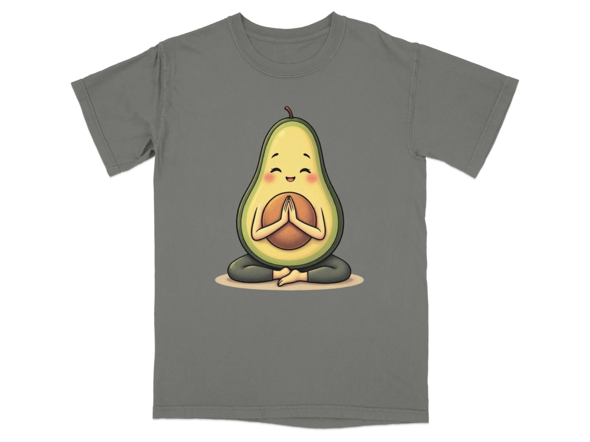 Meditating Avocado Zen Pose Cute Fruit Graphic Design T-Shirt - IconVexa