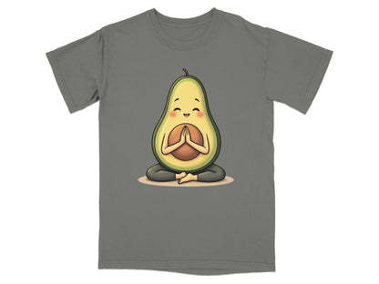 Meditating Avocado Zen Pose Cute Fruit Graphic Design T-Shirt - IconVexa