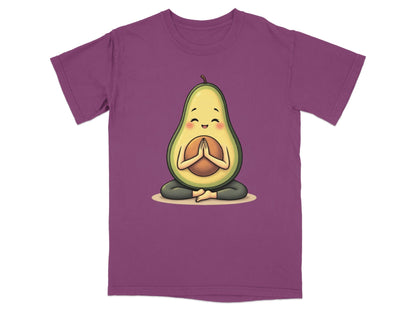 Meditating Avocado Zen Pose Cute Fruit Graphic Design T-Shirt - IconVexa