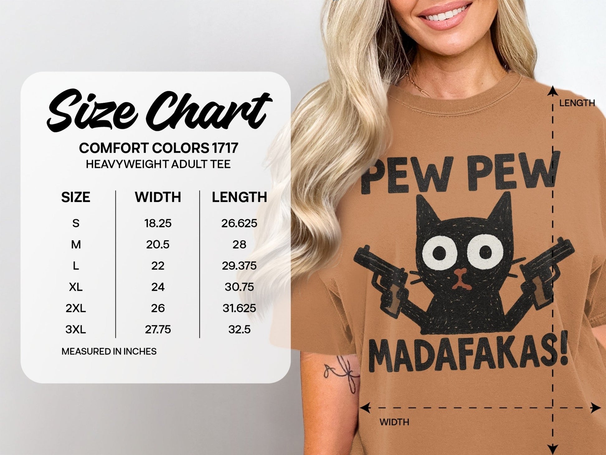 Pew Pew Madafakas Cat T-Shirt, Funny Cat Shirt, Graphic Tee, Cat Lover Gift, Novelty T-Shirt, Trendy T-Shirt, Gift Idea, Unisex Shirt - IconVexa