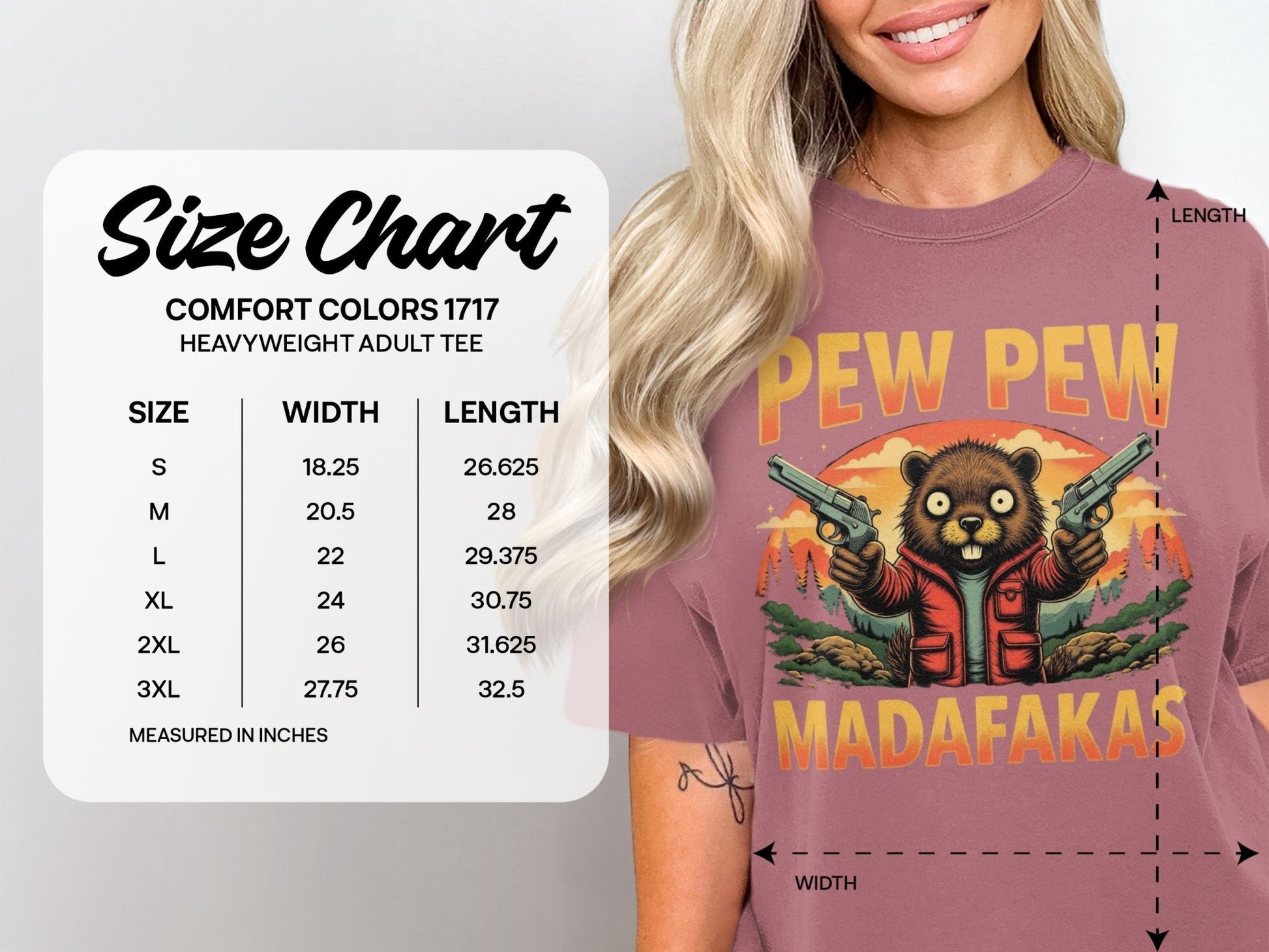Pew Pew Madafakas T-Shirt, Funny Beaver Tee, Animal Lover Shirt, Meme Shirt, Gun T Shirt, Graphic Design Tee, Trendy T-Shirt, Gift for Her - IconVexa