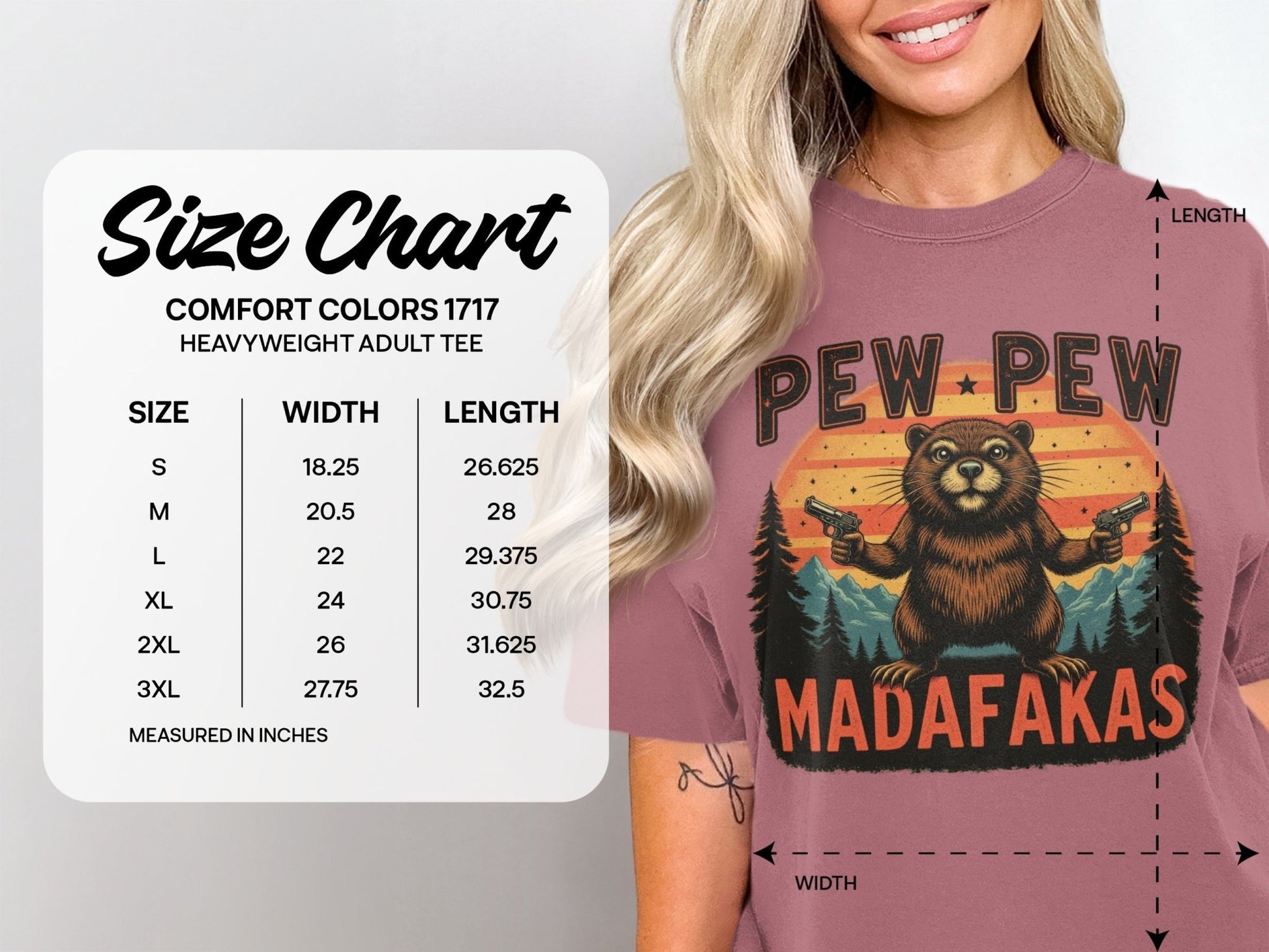 Pew Pew Madafakas T-Shirt, Funny Beaver Tee Shirt, Graphic Novelty Shirt, Trending Gift Shirt, Humor Tee, Animal Lover T-Shirt - IconVexa