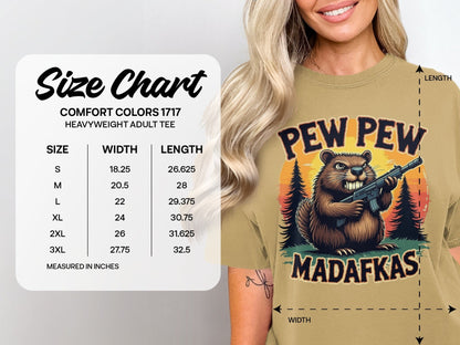 Pew Pew Madafkas T-Shirt, Funny Beaver, Armed Rodent Tee, Novelty Animal Shirt, Meme T-Shirt, Graphic Tee, Statement T-Shirt - IconVexa