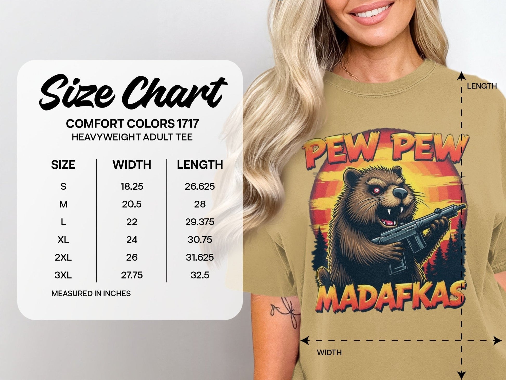 Pew Pew Madafkas T-Shirt, Funny Beaver T-Shirt, Gun T-Shirt, Novelty Tee, Animal T-Shirt, Graphic Tee, Trendy T-Shirt, Gift T-Shirt - IconVexa