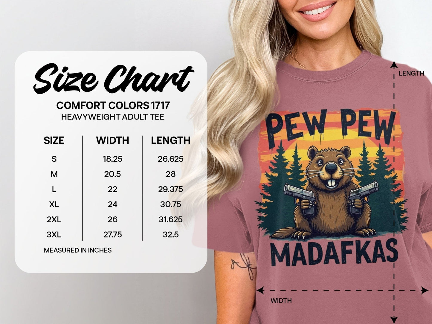 Pew Pew Madafkas T-Shirt, Funny Beaver Tee, Graphic Tee Shirt, Animal Lover Gift, Sarcastic T-Shirt, Novelty Tee Shirt, Meme T-Shirt - IconVexa