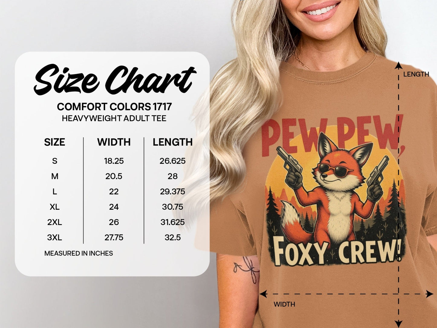 Pew Pew T-Shirt, Foxy Crew Tee Shirt, Funny Fox Design T-Shirt, Animal Lover Tee Shirt, Gangster Fox T Shirt, Graphic Tee, Unisex - IconVexa