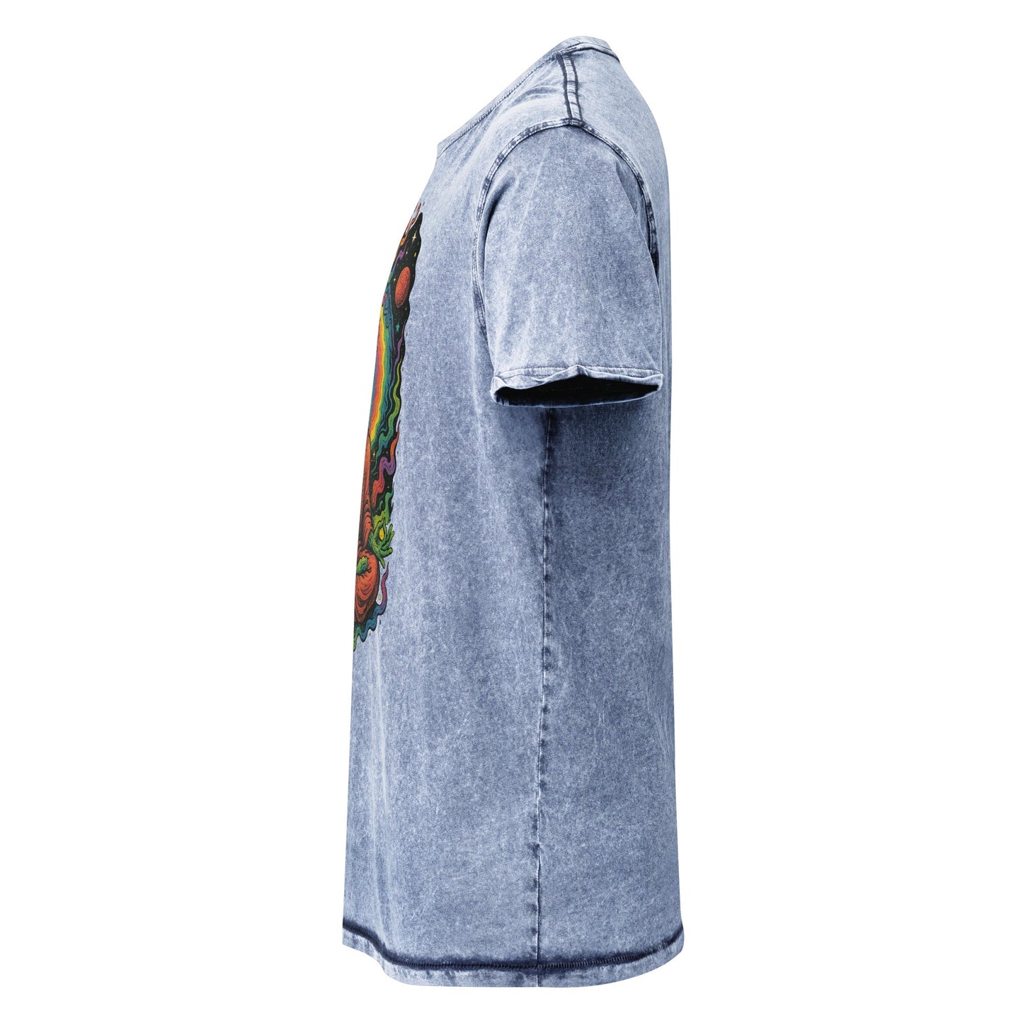 Psychedelic Alien Monk Tee | Spiritual Space Shirt | Cosmic Meditation T-Shirt - IconVexa