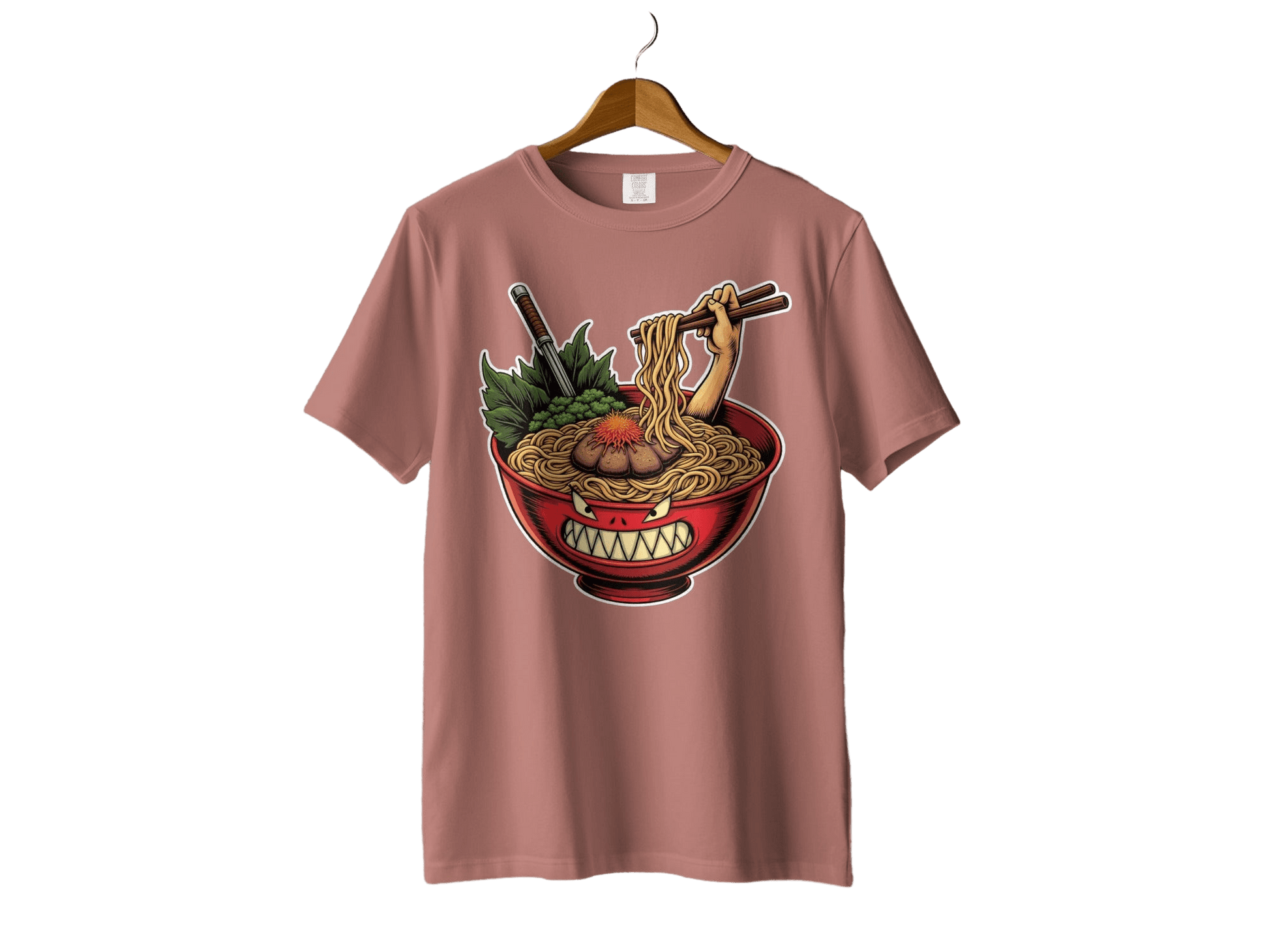 Ramen T-Shirt, Angry Bowl, Japanese Food, Anime Shirt, Cool Graphic Tee, Foodie Gift, Funny T-Shirt, Unique Design T-Shirt, Comfort T-Shirt - IconVexa