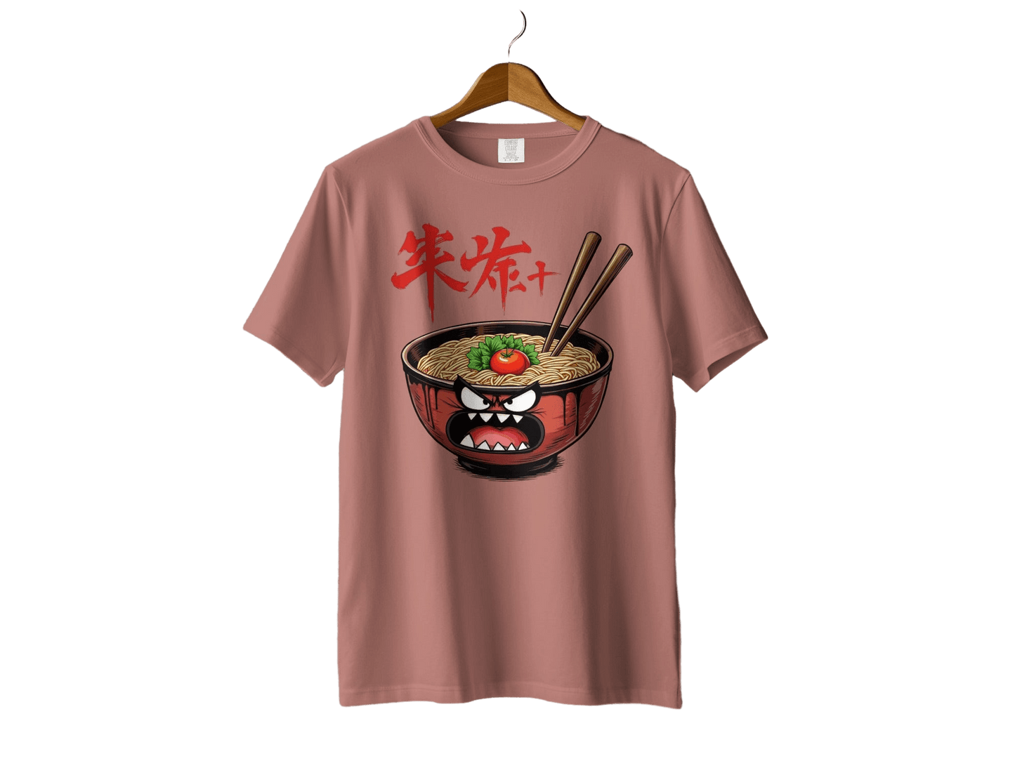 Ramen T-Shirt, Angry Ramen Bowl Tee, Noodle Shirt, Japanese Food, Funny Food Shirt, Ramen Lover Gift, Graphic Tee, Unisex T-Shirt, Foodie - IconVexa