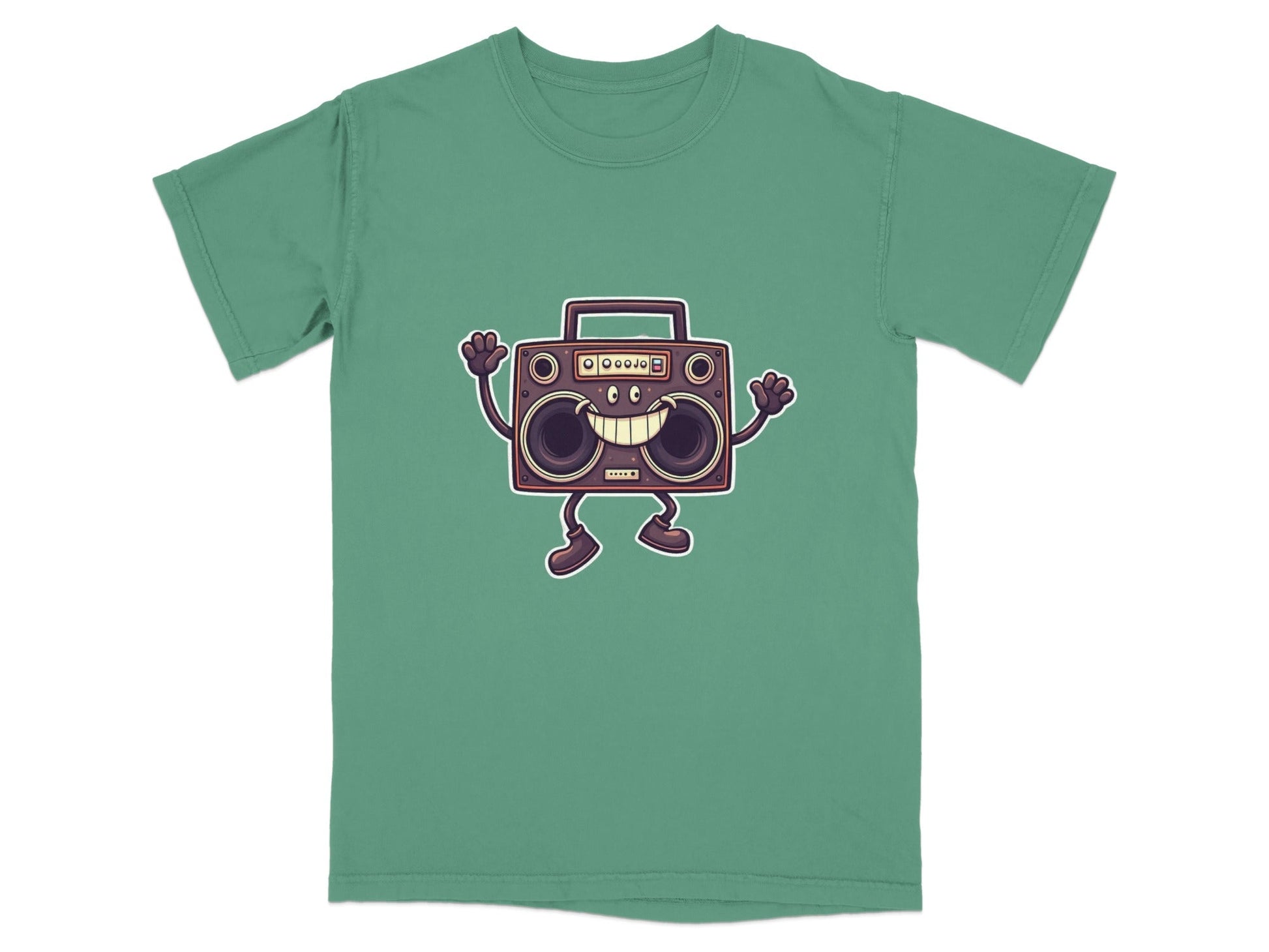 Retro Boombox Smiley Face Vintage Music Player Gift T-Shirt - IconVexa