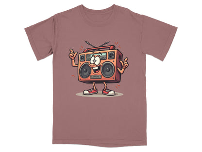 Retro Radio Cartoon Character Cool Audio System T-Shirt - IconVexa