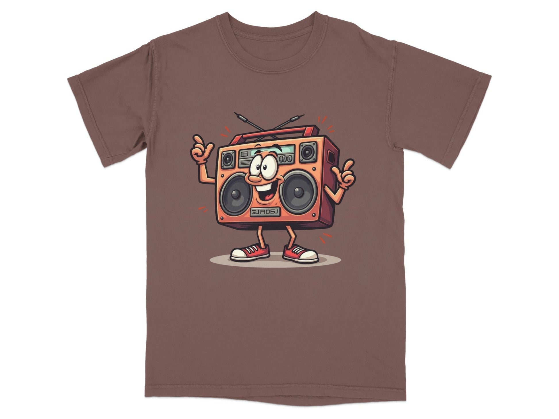 Retro Radio Cartoon Character Cool Audio System T-Shirt - IconVexa