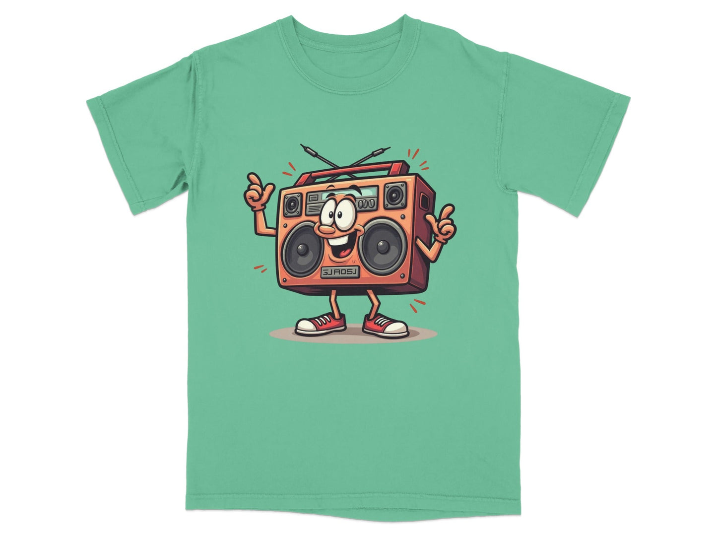 Retro Radio Cartoon Character Cool Audio System T-Shirt - IconVexa