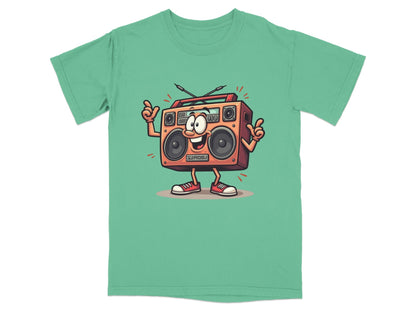 Retro Radio Cartoon Character Cool Audio System T-Shirt - IconVexa