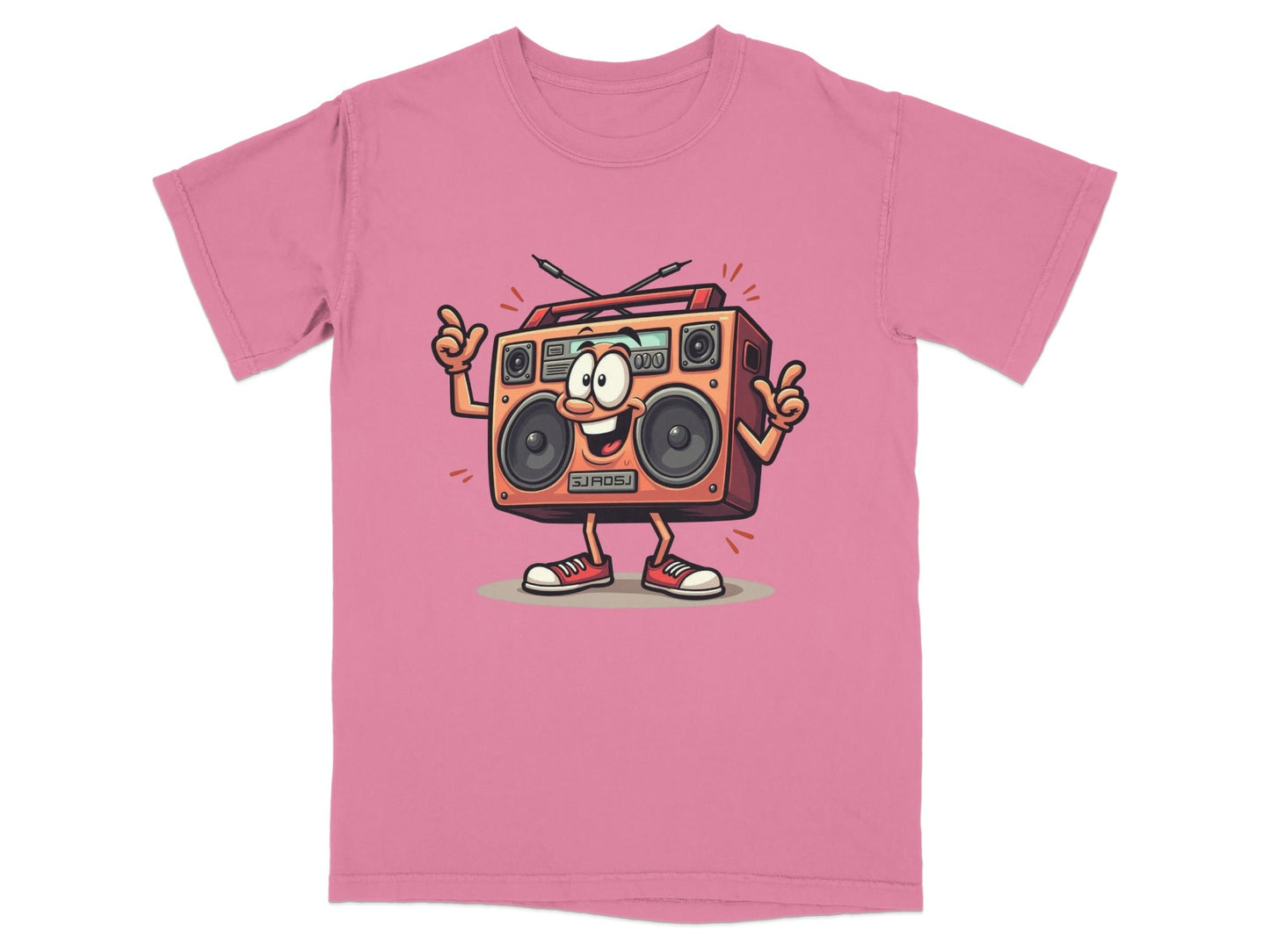 Retro Radio Cartoon Character Cool Audio System T-Shirt - IconVexa