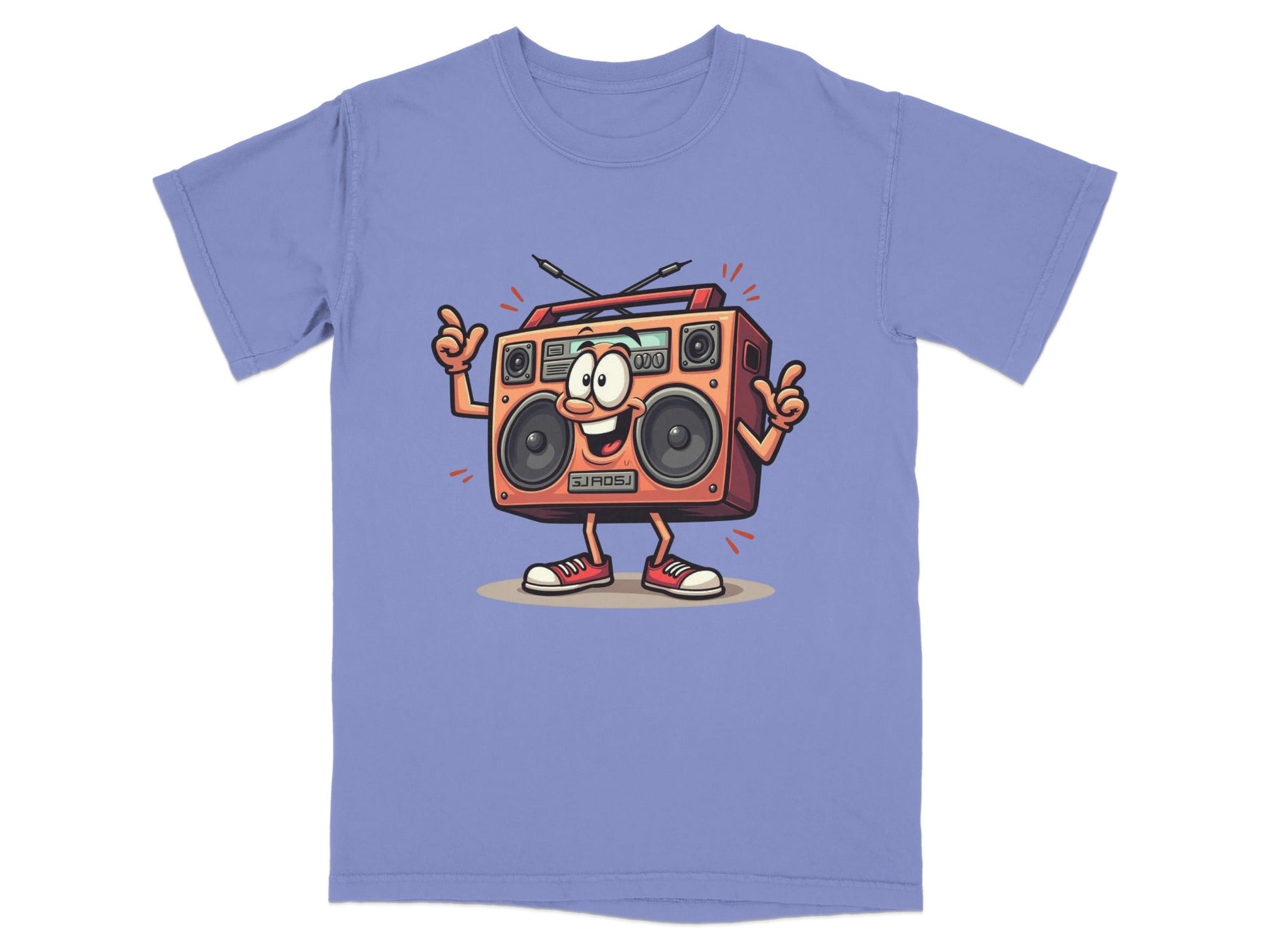 Retro Radio Cartoon Character Cool Audio System T-Shirt - IconVexa