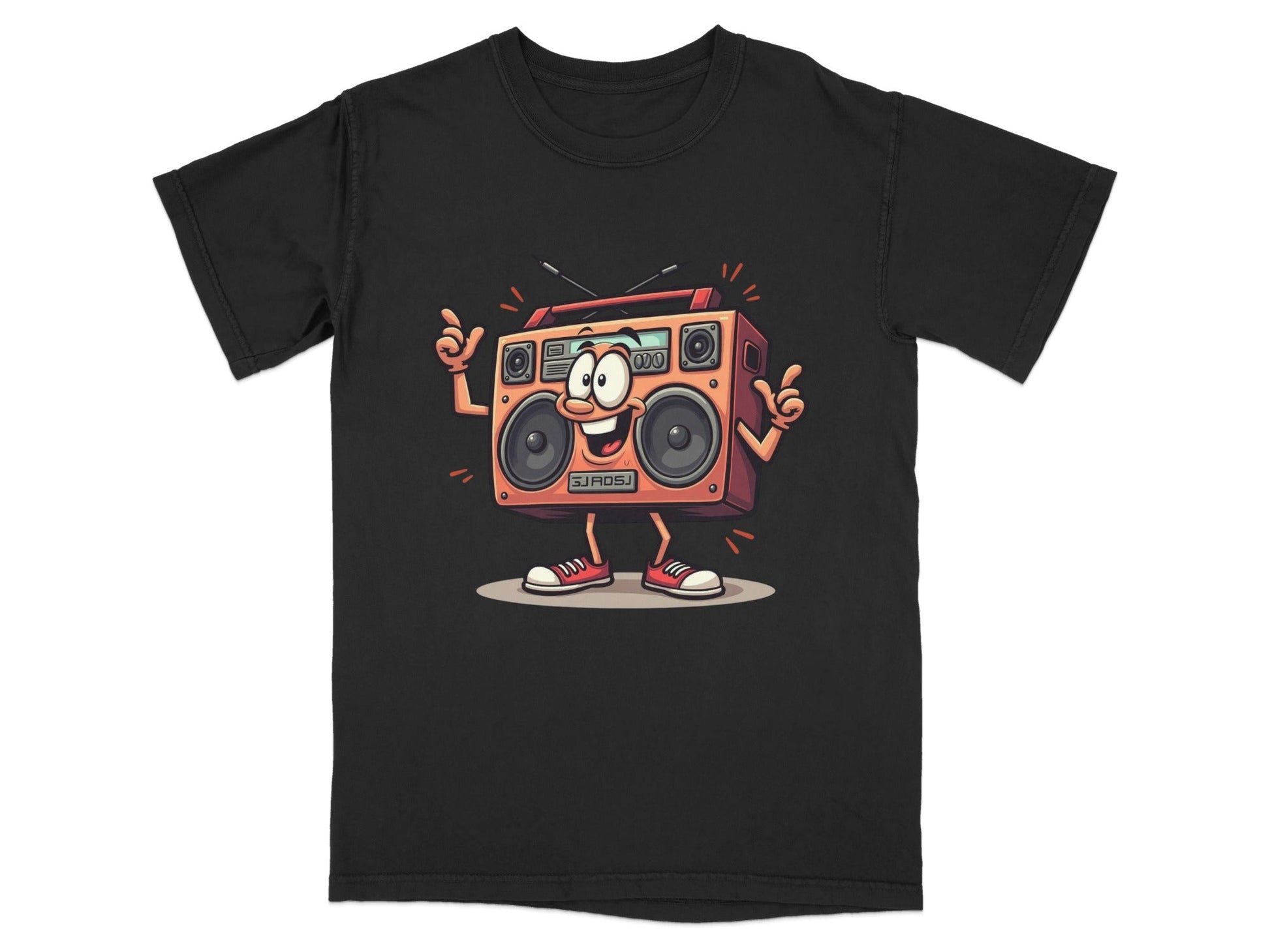 Retro Radio Cartoon Character Cool Audio System T-Shirt - IconVexa