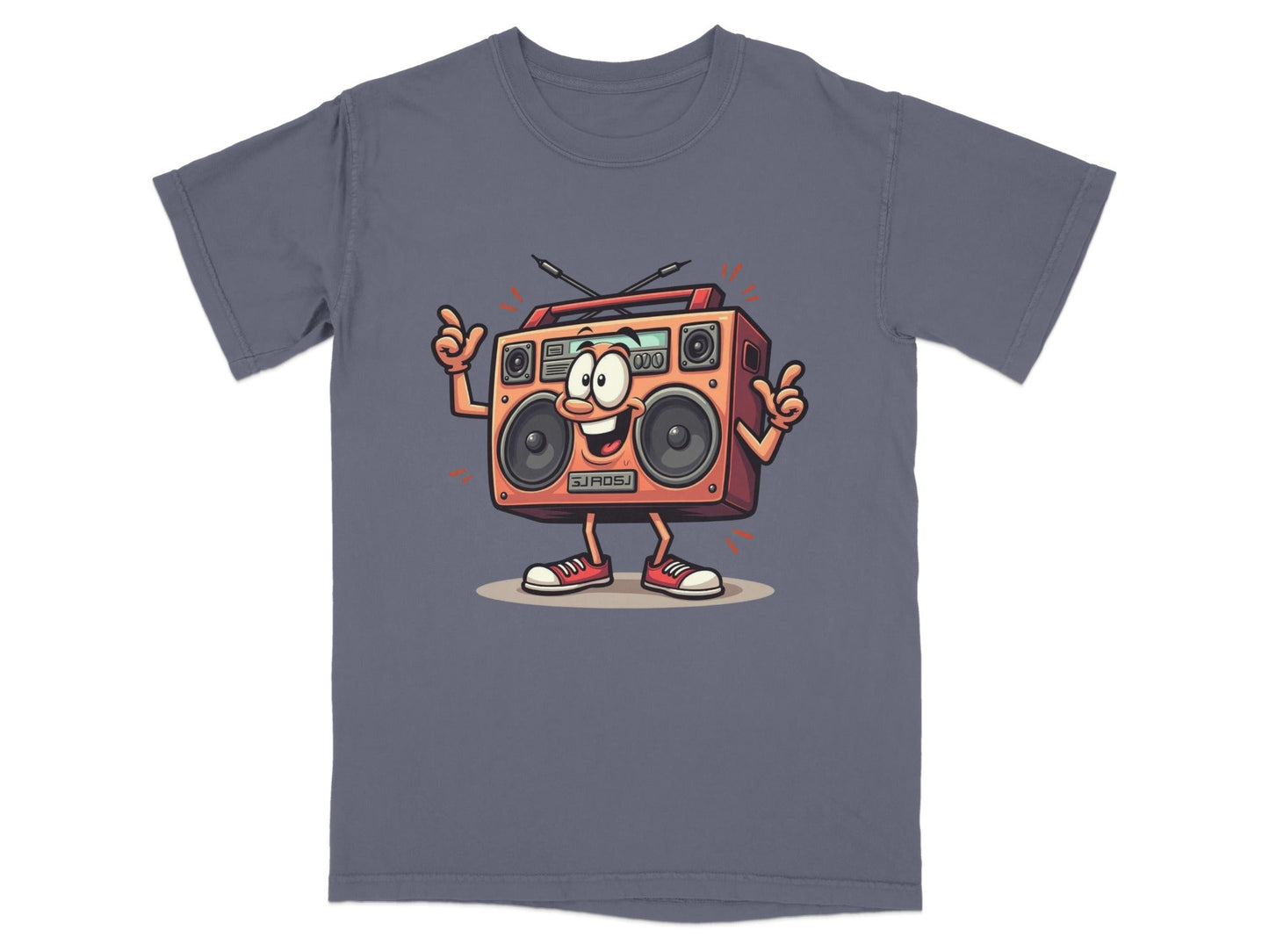 Retro Radio Cartoon Character Cool Audio System T-Shirt - IconVexa