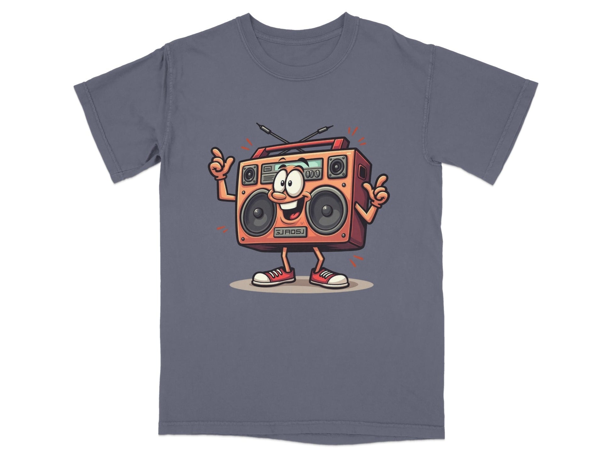 Retro Radio Cartoon Character Cool Audio System T-Shirt - IconVexa
