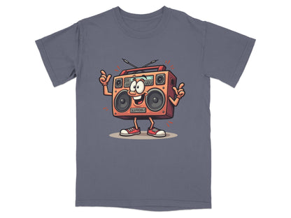 Retro Radio Cartoon Character Cool Audio System T-Shirt - IconVexa